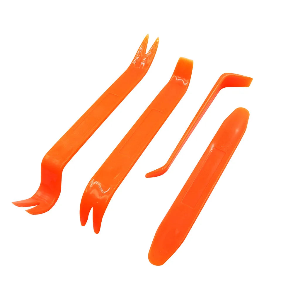 4pcs/Set Portable Car Panel Removal Tool Kit Nail Puller Radio Audio Door Pry Repair Clip Trim Dash Removal Installer Hand T…
