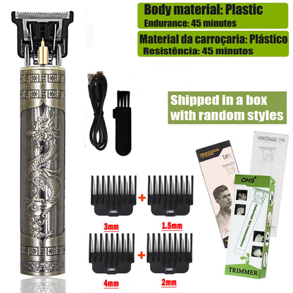 T9 Hair Clipper Repair Beard Shaving Body Hair Trimmer Clippers Electric Machine Men Haircut Machine 0mm Barber Shaver - ima…