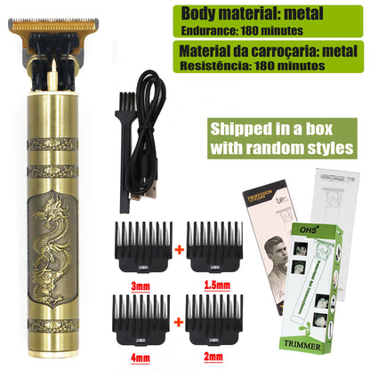T9 Hair Clipper Repair Beard Shaving Body Hair Trimmer Clippers Electric Machine Men Haircut Machine 0mm Barber Shaver - ima…
