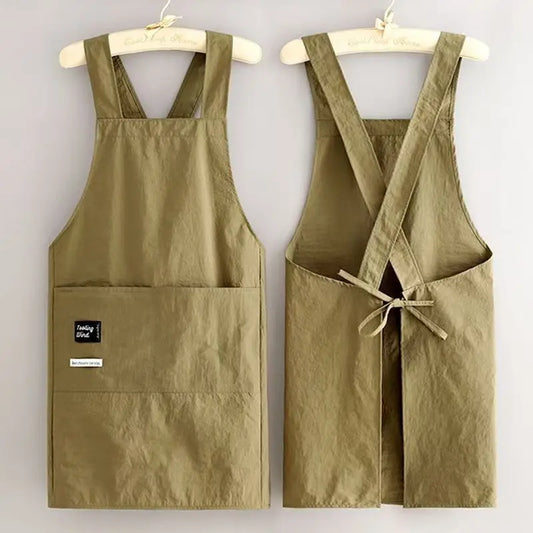 New Korean Household Kitchen Adult Waist Apron Waterproof Oil Resistant Cooking Chef Workwear for Catering Waiter Work Cloth…