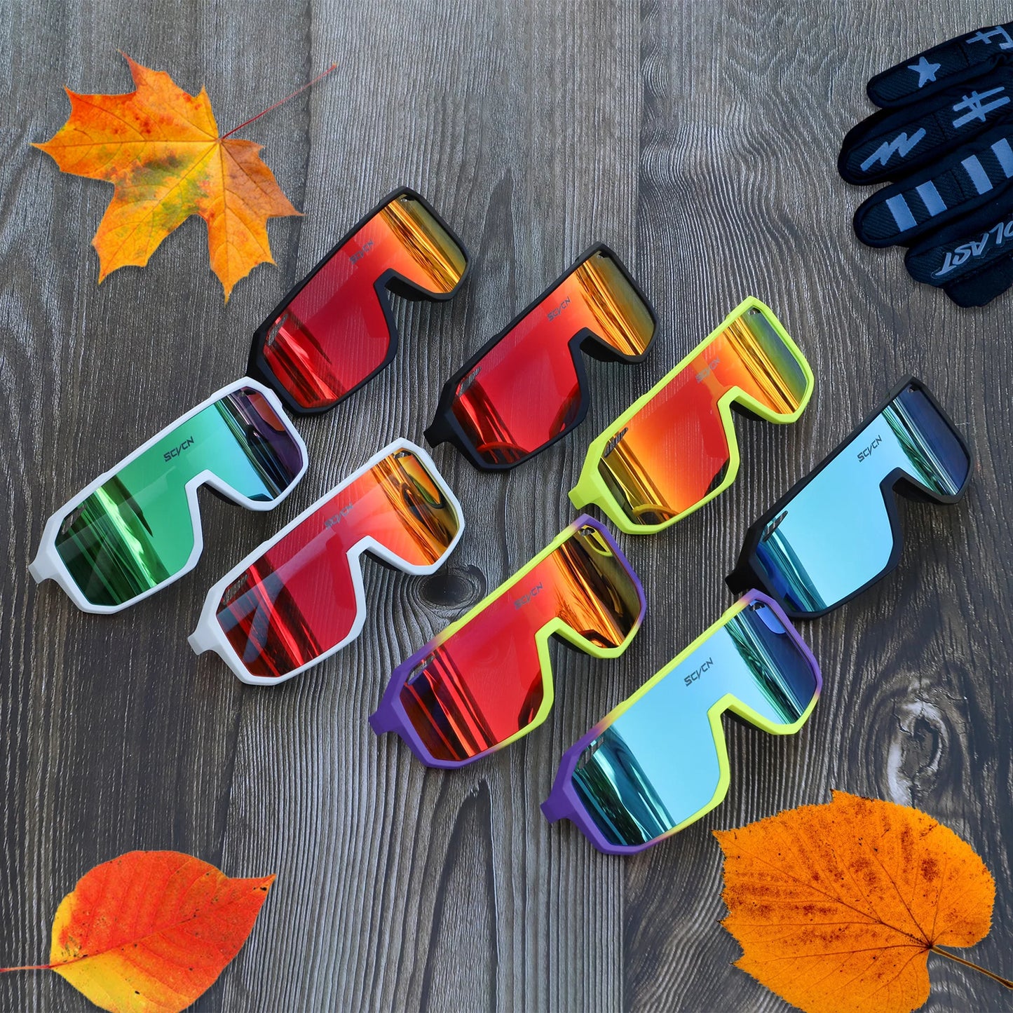 SCVCN Men bicycle Cycling Sunglasses Woman MTB road bike Driving Goggles Outdoor Sports running Glasses UV400 Hiking Eyewear…