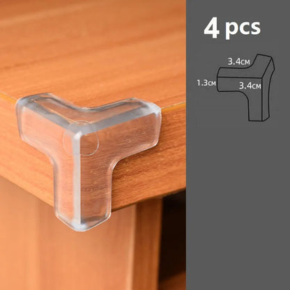 4Pcs/10PCS Children Baby Safety Silicone Protector Table Corner Edge Protection Cover Children Anticollision Edge Guards - i…