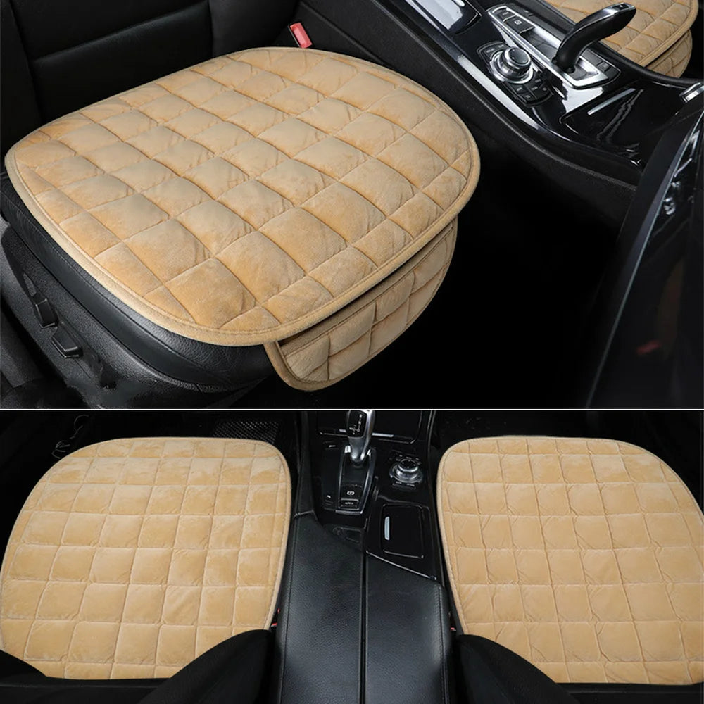 Universal Winter Warm Car Seat Cover Cushion Anti-slip Front Chair Seat Breathable Pad Car Seat Protector Seat Covers for Ca…