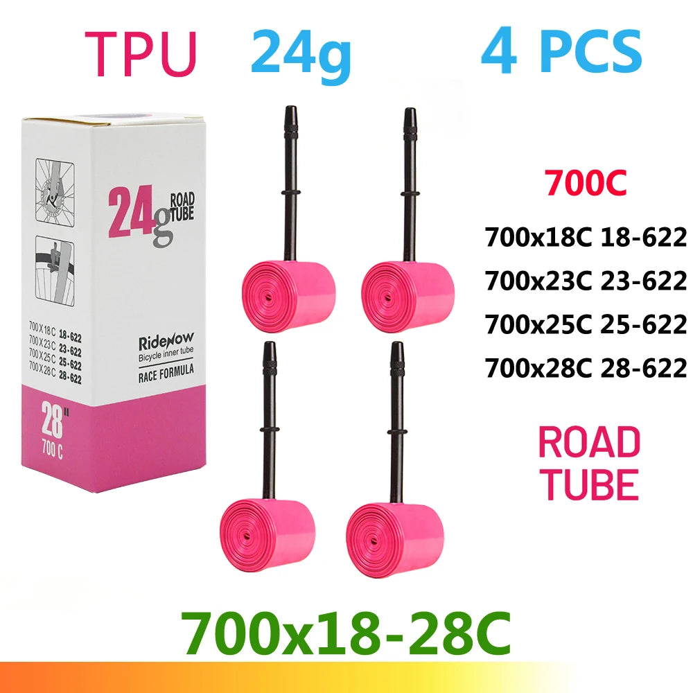 RideNow TPU Bike Inner Tube 700C 700x18 23 25 28 32 35 37 40 47C Road Bicycle Tire MTB Bike Camera 29x1.5 1.75 1.9 Pneu Aro…