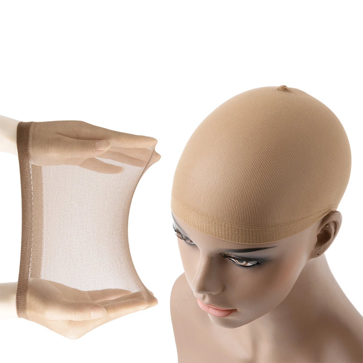 Wig Caps Hair Nets Weave Hairnets 2 10 12 20Pcs/Pack Stocking Wig Caps Stretch Mesh Caps Stocking Caps for Making Wigs Free…