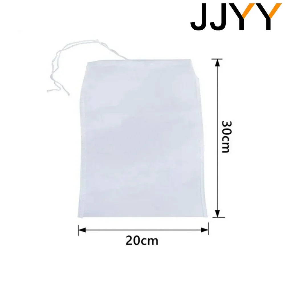 JJYY 100/200/300 Mesh Nylon Filter Nut Milk Bag Net Yogurt Tea Beer Coffee Oil Food Filter Strainers Mesh Kitchen Strainer B…