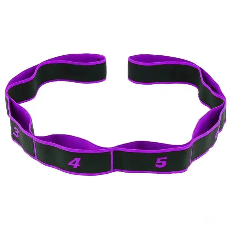 Yoga Stretch Resistance Bands Adult High Elasticity Multi-Segment Belt Yoga Assisted Stretching Belt Yoga Fitness Products -…