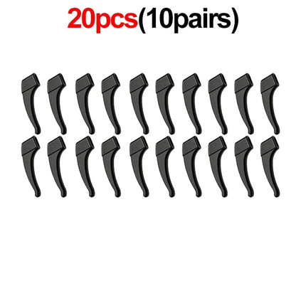 2/40pcs Silicone Ear Hook Anti-slip Glasses Leg Ear Sleeve Bracket Fastener Sunglasses Accessories Grip Anti-fall Eyewear Ho…