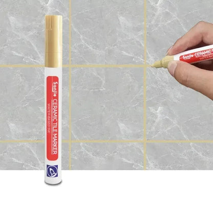 1/3 Pcs Waterproof White Marker Pen Wall Seam Repair Tiles Grout Markers Pens Floor Bathroom Decontamination Paint Brush Too…