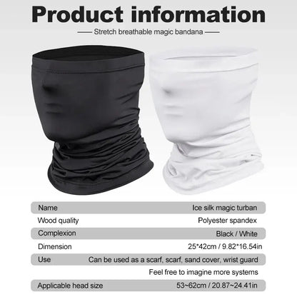 Cycling Face Mask Absorb Sweat Breathable Fishing Training Sport UV Face Scarf Neck Gaiter Summer Face Bandana - image 6