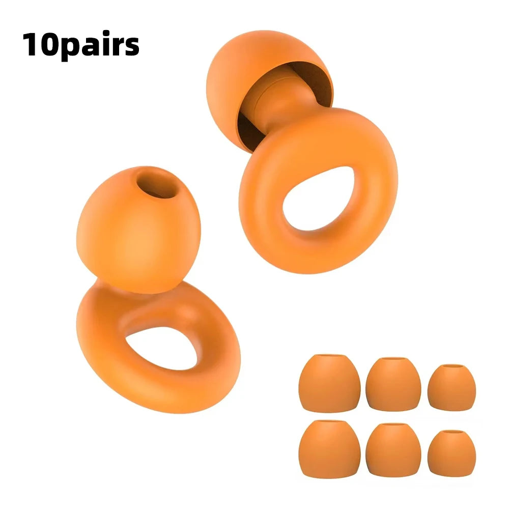 Silicone Earplugs for Swimming Sleep Noise Cancel Noise Reduction-Soundproof Reduce Disturbances -Quality Earplugs - image 24