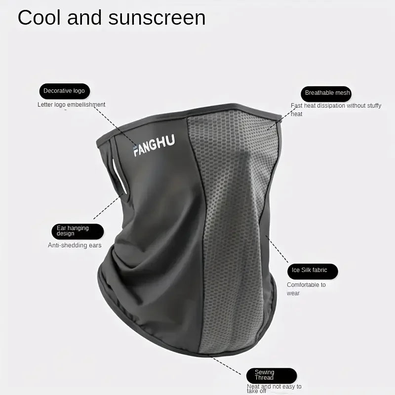 Cycling Masks Headwear Bandana Head Wrap Face Scarf Mask Neck Balaclava Breathable Light Cool Wind Outdoor Hiking Ice Silk M…