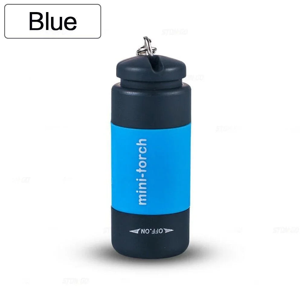 Pocket Keychain Flashlight Waterproof Outdoor Hiking Camping Mini FlashlightUSB Rechargeable LED Multifunctional Strong Ligh…
