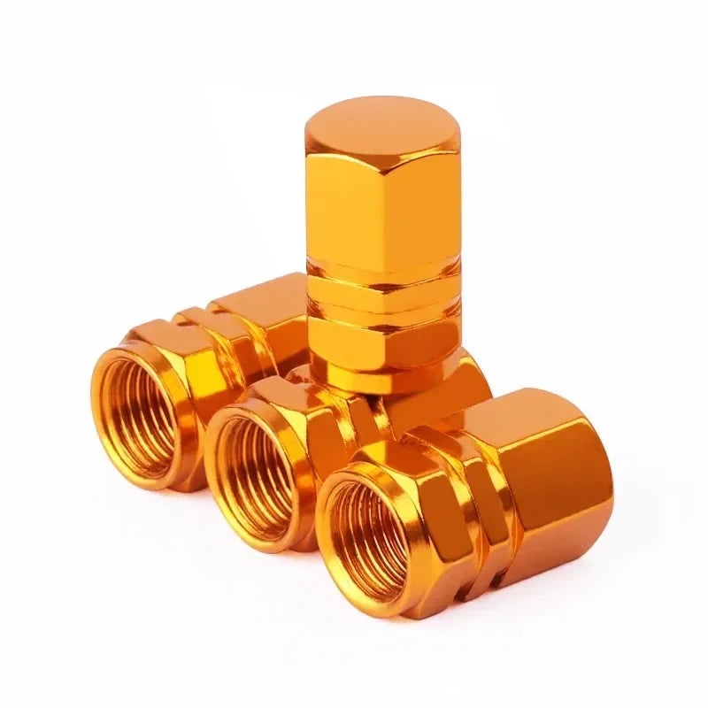 Tire Valve Stem Caps Decorative Tires Accessories Aluminum Alloy Nipple Wheel Caps For Cars Motorcycles Bicycle Cover Dustpr…