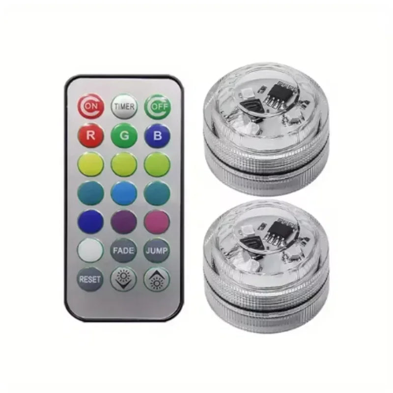 Wireless Adhesive LED Car Interior Ambient Light Remote Control Decor Auto Roof Foot Atmosphere Lamp Bicycle Tail Light - im…