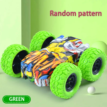 Children's Toy Car Fun Double-Sided Car Inertial Safety Anti-Collision Anti-Fall Kids Model Sliding Off-Road Vehicle - image…