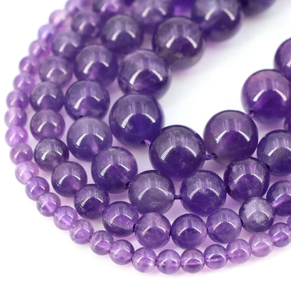 Natural Stone Beads Blue Tiger Eye Crystal Amethyst Rose Quartz Gemstone Bead for Jewelry Making Bracelet Necklace 4/6/8/10M…