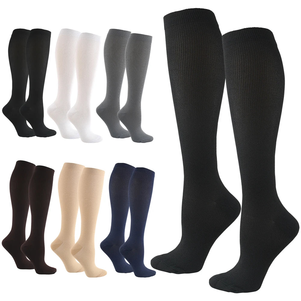 Varicose Veins Compression Socks Fit For Golf Rugby Running Hiking Sports For Anti Fatigue Driving Travel Flight Women Men S…