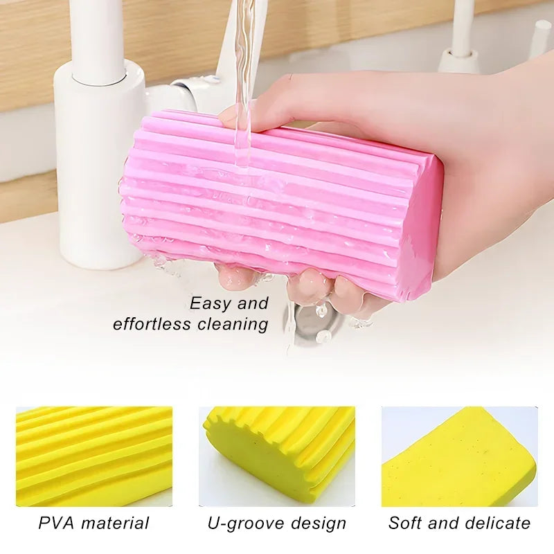 1/3/6pcs Dust Cleaning Sponges Pva Sponge Water Absorption Cleaning Sponge Household and Car Cleaning Sponges Friction Cotto…