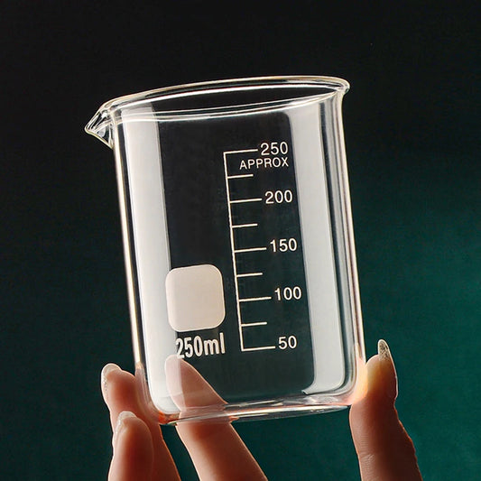 50/100/150/250/500/1000ml High Borosilicate Glass Measuring Cup Clear Scale Cup Laboratory Beaker Kitchen Baking Measuring C…
