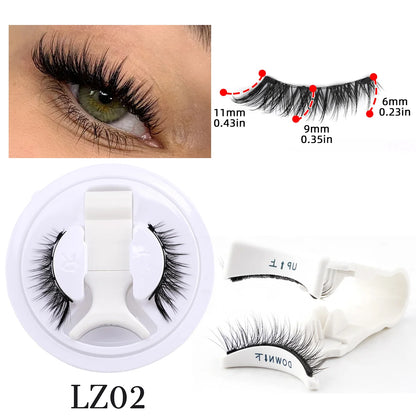 Hot 1 Pair Magnetic Eyelashes Handmade Fluffy Faux Mink Lashes Reusable Natural False Eyelashes and Magnetic Tweezers Set Ma…