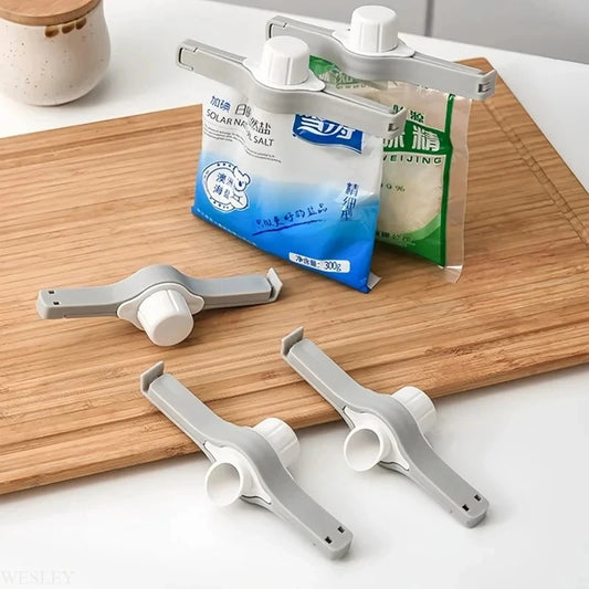 Kitchen Storage Food Snack Sealing Bag Clips Screw Cap Seasoning Bag Milk Powder Bag Preservation Clip Gadgets Home Accessor…