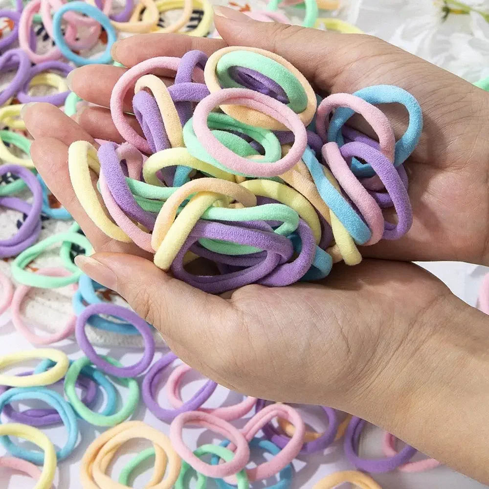30-200pcs Hair Accessories for Women girl Basic Hair Bands Headband Hair Ropes Ties Ponytail Holder Simple and Fashionable N…