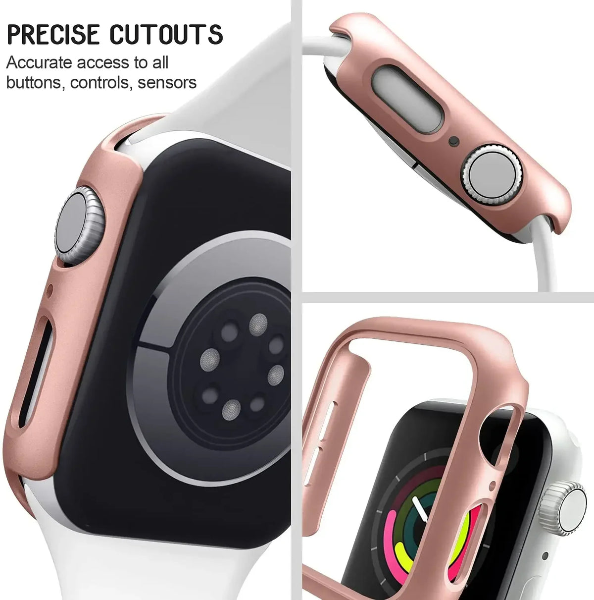 Cover for Apple Watch Case 45mm 41mm 44mm 40mm 42mm 38mm 46 49 mm Accessories PC Protector bumper iWatch Series 8 7 SE 6 5 4…