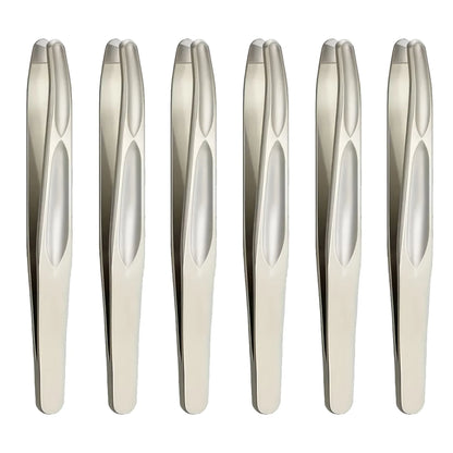 Premium Round Head Tweezers for Eyebrow & Facial Hair Removal Seamless Clips Short Hair Precision Beard Clip - image 12