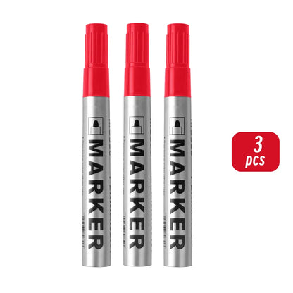 Permanent Paint Marker Pen Waterproof Black Pen for Tyre Oily Markers Quick Drying Signature Pen Stationery Supplies - image…