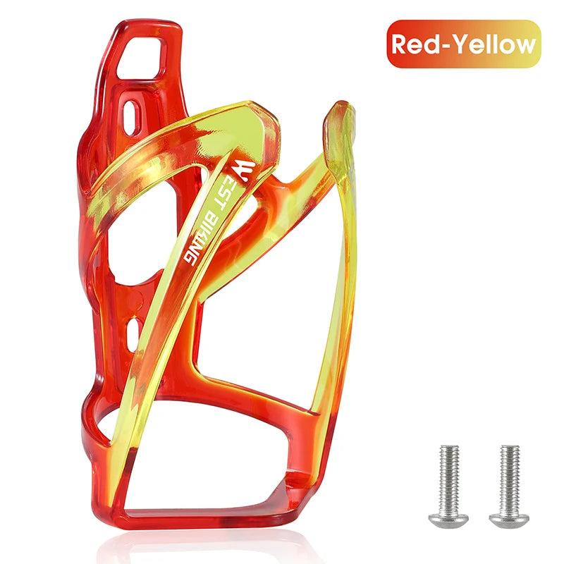 WEST BIKING Bicycle Water Bottle Cage Colorful Gradient Cycling Bottle Holder Ultralight MTB Road Bike Water Bottle Bracket…
