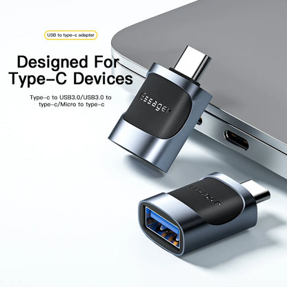 Essager USB 3.0 To Type C OTG Adapter USB A Type C Male To Micro Type C USB A Female Converter For Macbook Laptops Card Read…
