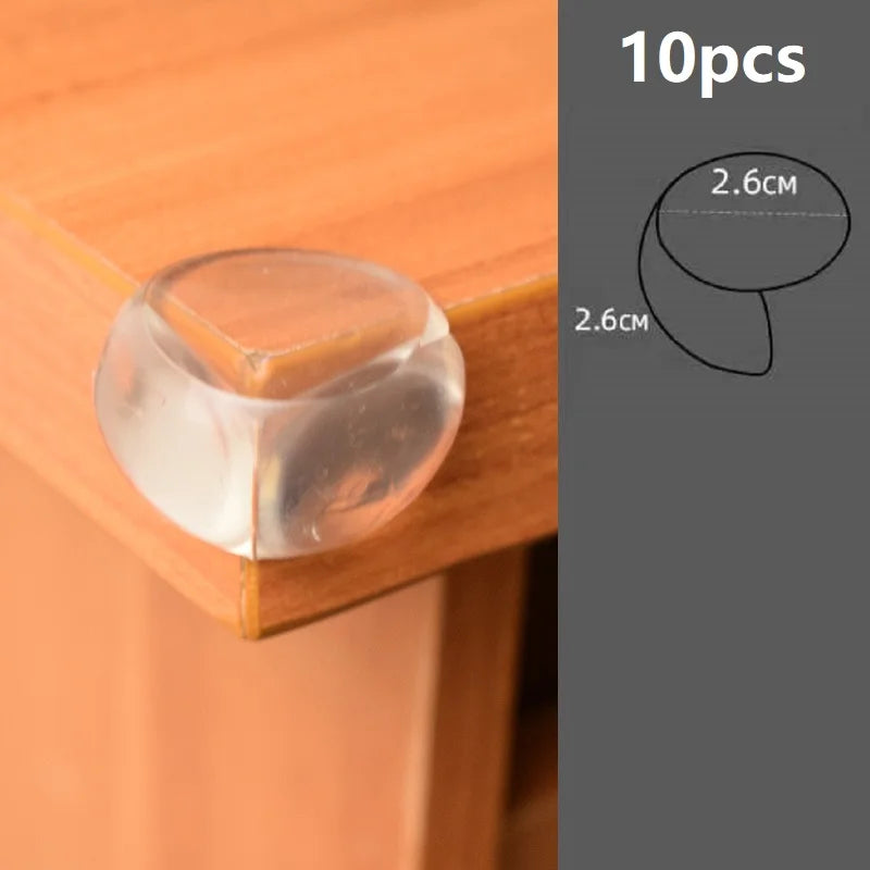 4Pcs/10PCS Children Baby Safety Silicone Protector Table Corner Edge Protection Cover Children Anticollision Edge Guards - i…
