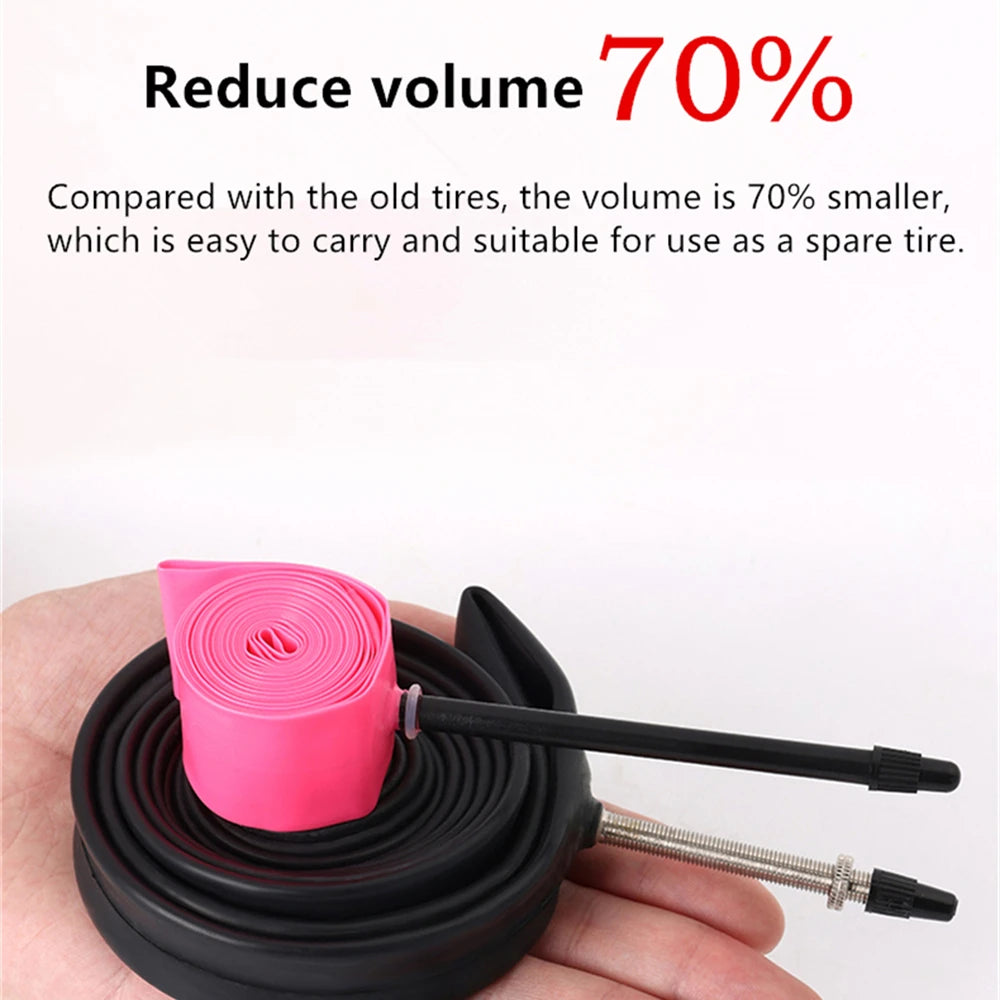 NPY 1Pcs Ultralight 28g Bike TPU Inner Tube 700X18 25 28 32 Road Bicycle TPU Material Tire 45mm/65mm/85mm Length French Valv…