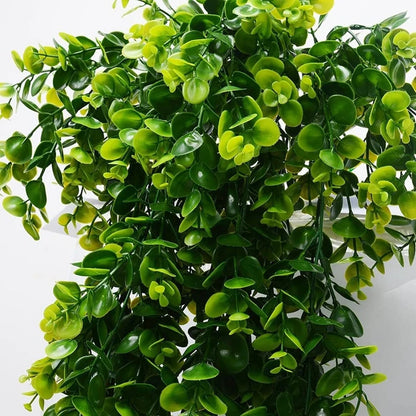 1Pcs Artificial 5Forks Rattan Eucalyptus Wall Hanging Simulation Greenery Fake Hanging Plants Vine Diy Home Outdoor Decor Pl…
