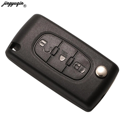 Jingyuqin 2/3 Buttons for Peugeot 207 307 308 407 607 807 For Citroen C2 C3 C4 C5 C6 Auto Remote key Case Va2/Hu83 CE0523 CE…