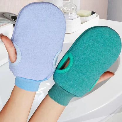 1PC Scrub Exfoliating Gloves For Shower Cleaning Scrub Mitt Rub Dead Skin Body Brush Towel SPA Foam Body Massage - image 2
