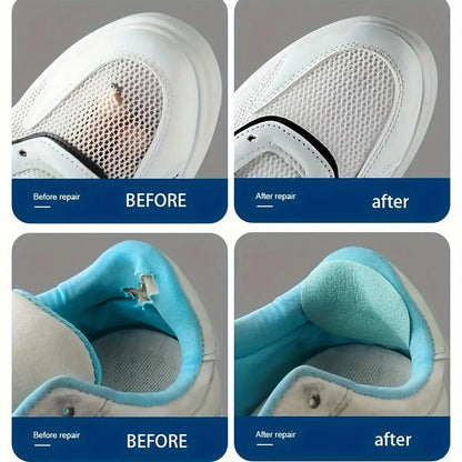 6 Pcs Self-Adhesive Shoe Patches, Strong Waterproof Repair for Holes, Fabric, Mesh, Invisible Shoe Fix, Seamless Shoe Repair…