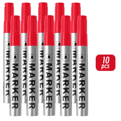 Permanent Paint Marker Pen Waterproof Black Pen for Tyre Oily Markers Quick Drying Signature Pen Stationery Supplies - image…