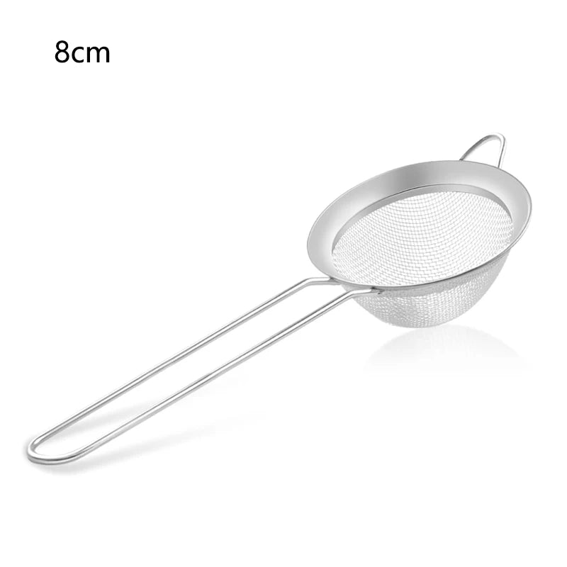 1/3/4Pcs/Set Stainless Steel Wire Fine Mesh Oil Strainer Flour Colander Sieve Sifter Pastry Baking Tools Kitchen Accessories…