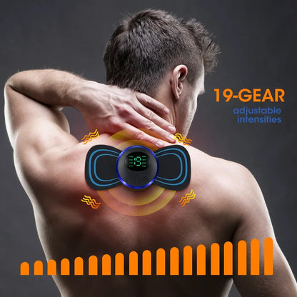 Electric Neck Massager EMS Muscle Massage Stimulator Low Frequency Instrument Back Cervical Calf Patches Pain Joints Mini De…