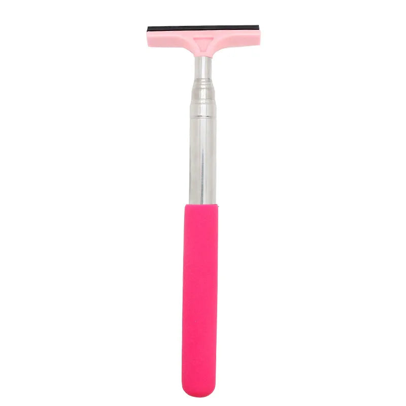 Car Rearview Mirror Wiper Cleaning Tool Auto Glass Mist Cleaner Scraper Car Accessories Handle Telescopic Window Cleaning Br…