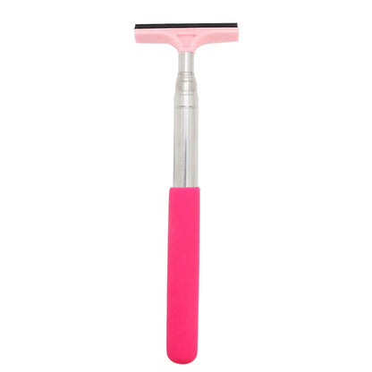 Car Rearview Mirror Wiper Cleaning Tool Auto Glass Mist Cleaner Scraper Car Accessories Handle Telescopic Window Cleaning Br…