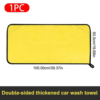 High-end Microfiber Towel Car Wash Towel Detailing Cleaning Cloth Car Wash Drying Towel Car Absorbent Cleaning Products - im…
