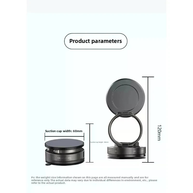 T30 Vacuum Magnetic Phone Holder Stand, for Magsafe Suction Cup Phone MountAdjustable Swivel Lock, for Your Car/Gym/Mirror -…