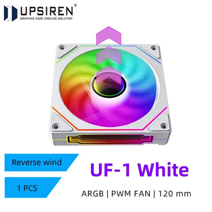 UPSIREN UF-1 PRISM 4 PRO Computer Chassis Fan 12cm ARGB 4 Pin PWM Quiet Cooling Fan 12V Large Air Volume 45.2CFM/600-1500RPM…