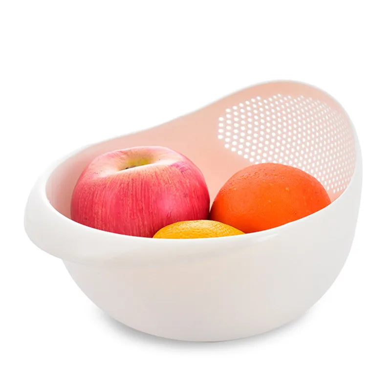 Rice Sieve Plastic Colander Kitchen Drain Basket with Handles Rice Bowl Strainer Basket Sink Drain Kitchen Tools - image 5