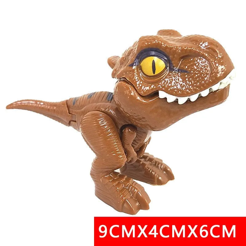 Jurassic Finger Dinosaur Triceratops Tyrannosaurus Model Toys for Kids Creative Finger Biting Dinosaurs Interactive Toy Boy…