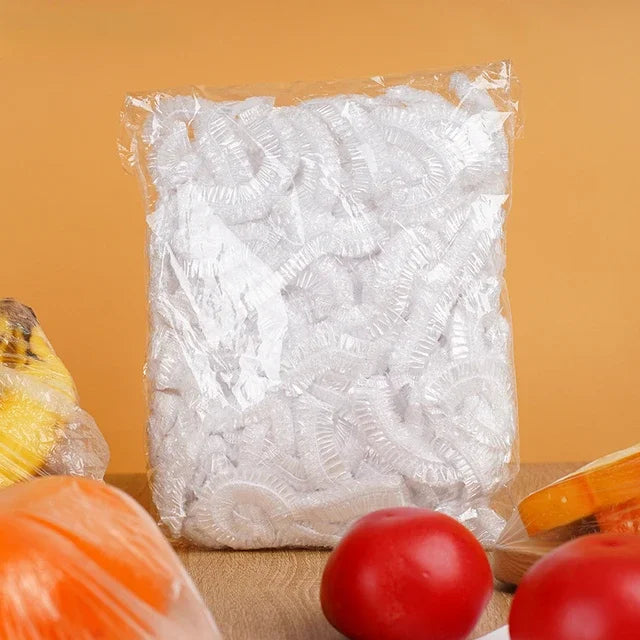Disposable Food Cover Saran Wrap Bowel Cover Food Grade Fresh-keeping Plastic Bag Kitchen Storage Accessories Elastic Bowl C…