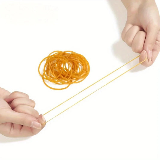 High elastic yellow rubber band - set of 100/300/666 pieces, with a diameter of 38 millimeters, durable natural rubber, suit…